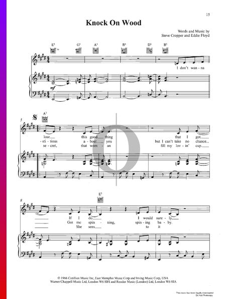 Knock On Wood Musik-Noten