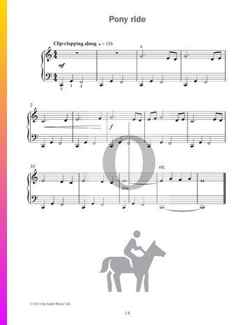 Pony ride Musik-Noten