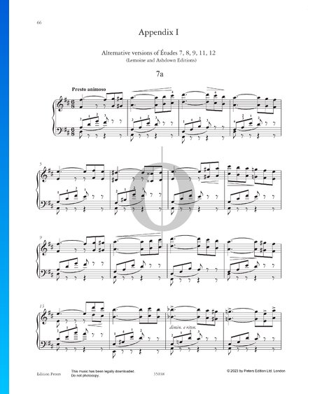 Etude in D Major: C’est la jeunesse, qui a des ailes dorées 7a