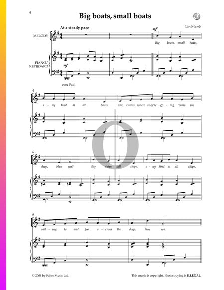 Big Boats, Small Boats Sheet Music