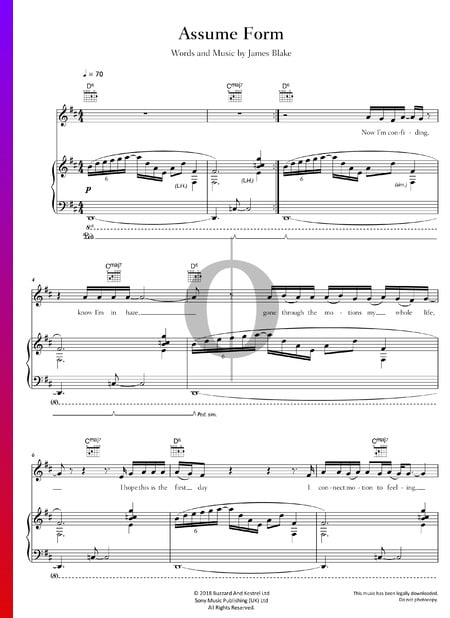 Assume Form Sheet Music