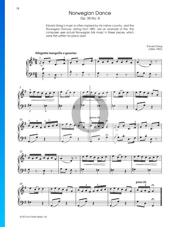 Norwegischer Tanz, Op. 35 Nr. 2 Musik-Noten