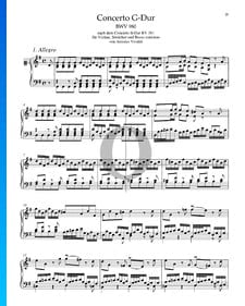 Concerto in G Major, BWV 980: 1. Allegro