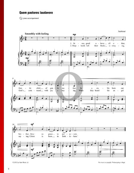 Quem Pastores Laudavere Sheet Music