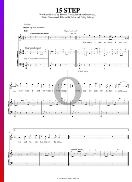 15 Step Sheet Music