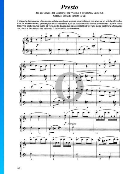 Violinkonzert in a-Moll, Op. 3 Nr. 6 RV 356: 3. Presto