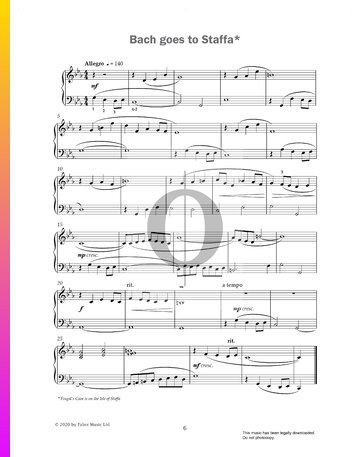 Bach Goes To Staffa Sheet Music
