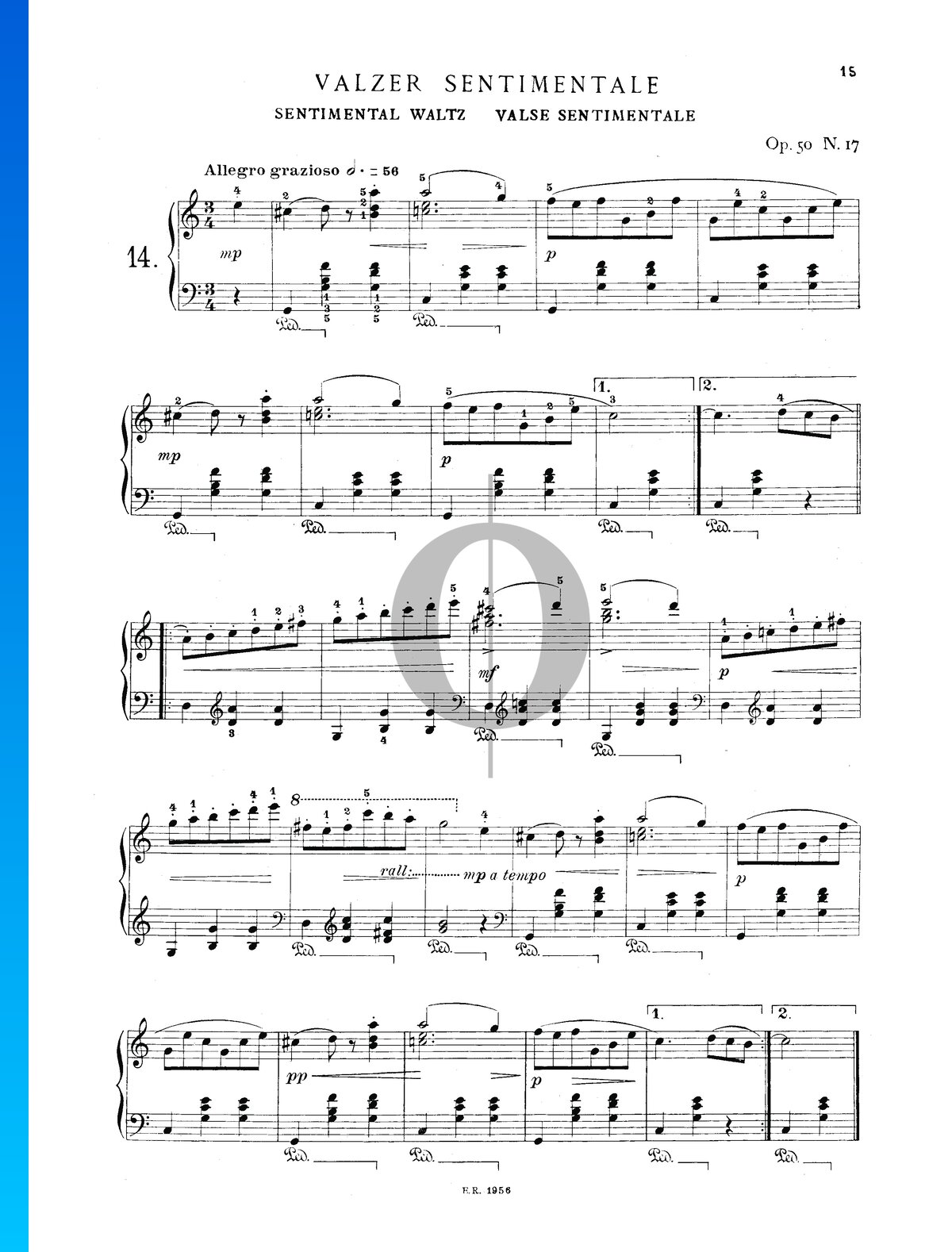Sentimental Waltz, Op. 50 No. 17