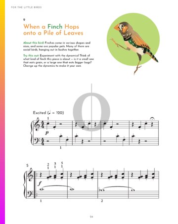 When a Finch Hops onto a Pile of Leaves Musik-Noten