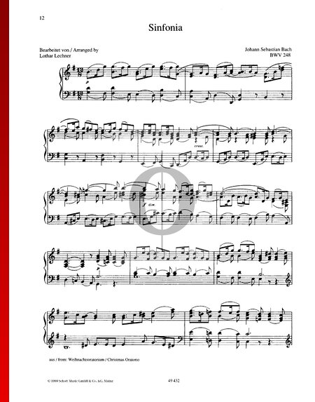 Oratorio de Navidad, BWV 248: Sinfonía