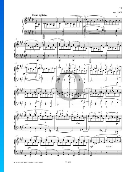 Romances sans paroles, op. 19 n° 5