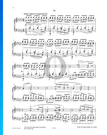 Etude in E-flat Minor: Tu m’attires, m’entraînes, m’engloutis! 8a Sheet Music