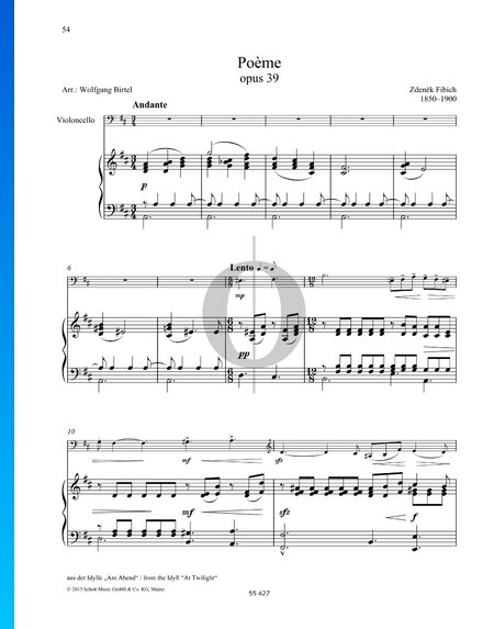 A Summer's Night, Op. 41 No. 6 (Poème)