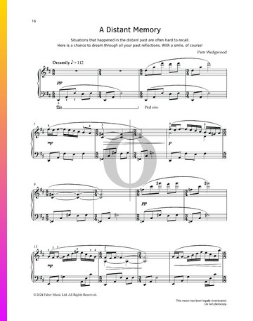 A Distant Memory Partitura