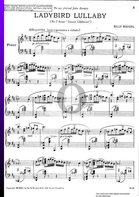 Insect Oddities: No. 2 Ladybird Lullaby