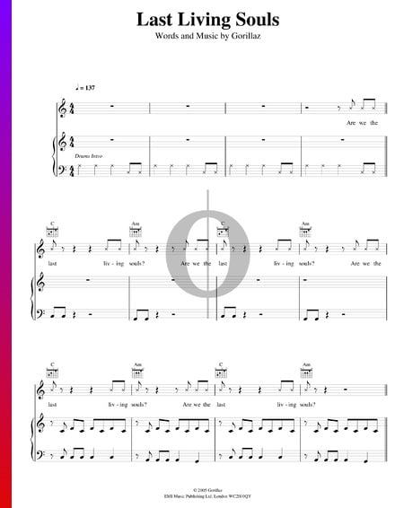 Last Living Souls Sheet Music