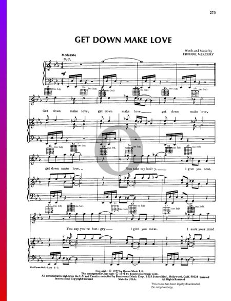 Get Down Make Love Musik-Noten