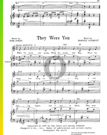 They Were You Musik-Noten