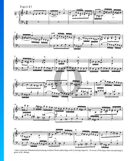 Fugue 6 D Minor, BWV 851