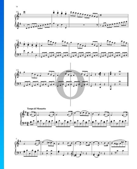 Sonata fácil, Op. 49 n.º 2: 2. Tempo di Minueto