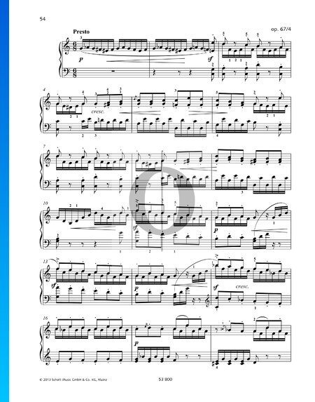 Lied ohne Worte, Op. 67 Nr. 4: Presto (Spinnerlied)