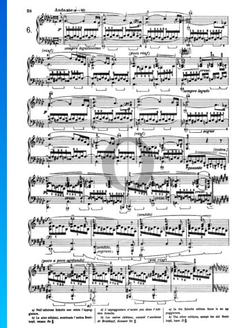 Etüde in es-Moll, Op. 10 Nr. 6 Musik-Noten