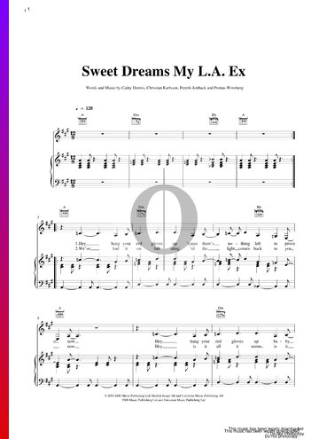 Sweet Dreams My LA Ex Partitura