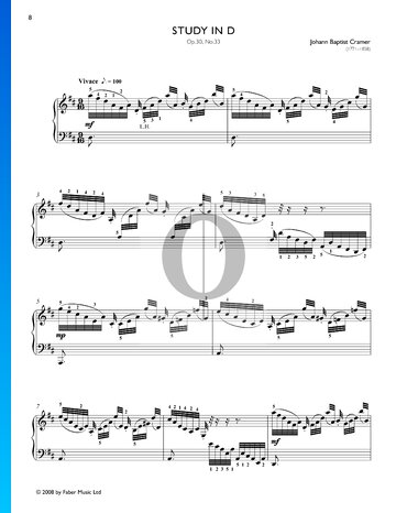 Etüde in D-Dur, Op. 30 No. 33 Musik-Noten