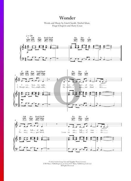 Wonder Partitura
