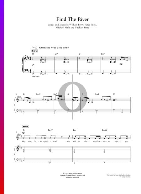Find The River Sheet Music