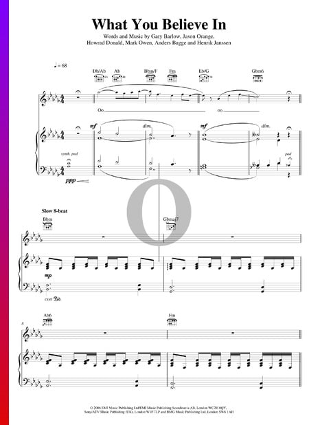 What You Believe In Musik-Noten