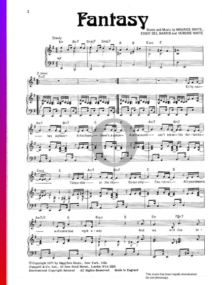 Fantasy Musik-Noten