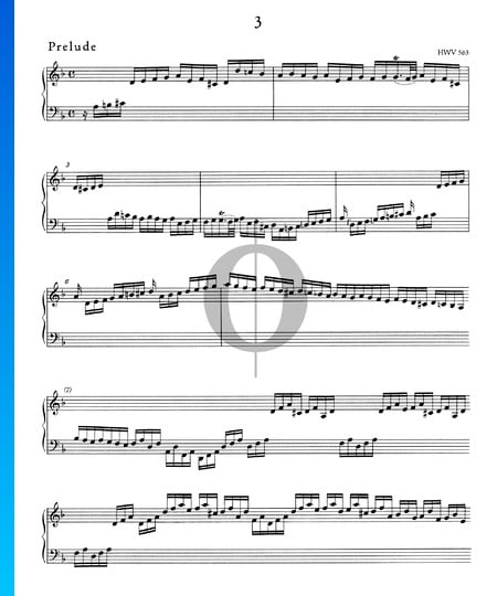 Preludio en re menor, HWV 563