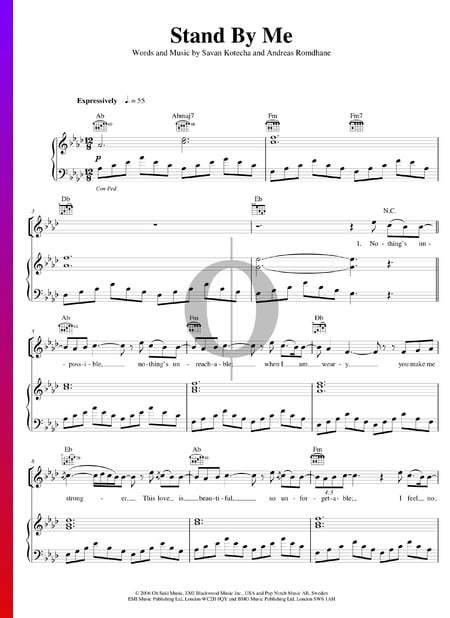 Stand By Me Sheet Music