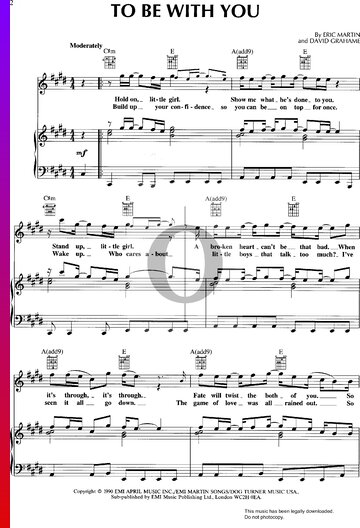 To Be With You Sheet Music