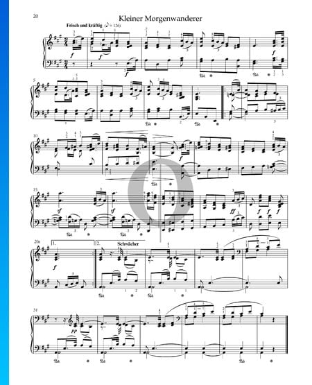 Kleiner Morgenwanderer, Op. 68 Nr. 17 Musik-Noten