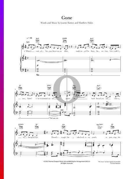 Gone Sheet Music