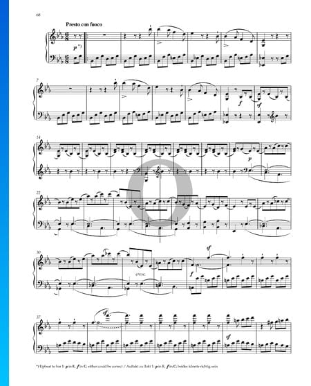Sonata in E-flat Major, Op. 31 No. 3: 4. Presto con fuoco