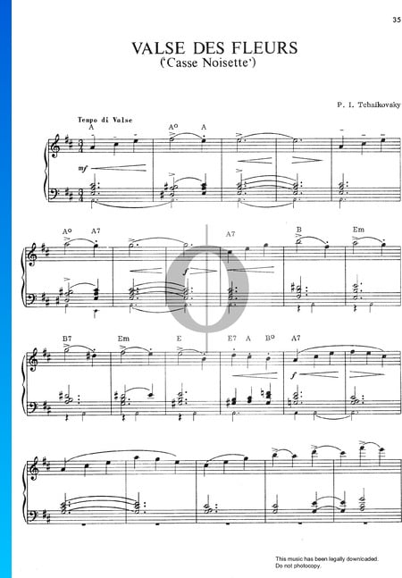 The Nutcracker: Valse Des Fleurs (Waltz of the Flowers) Sheet Music