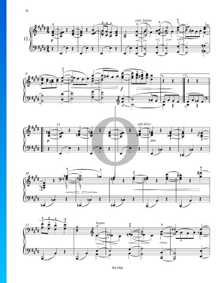 Sixteen Waltzes, Op. 39 No. 12 Sheet Music