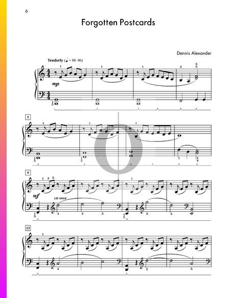 Forgotten Postcards Sheet Music