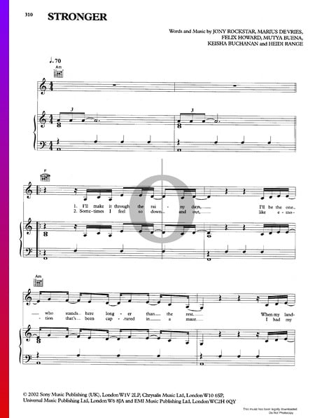 Stronger Sheet Music