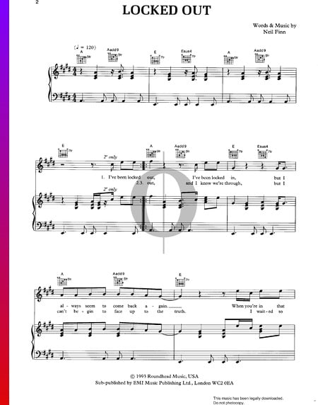 Locked Out Sheet Music