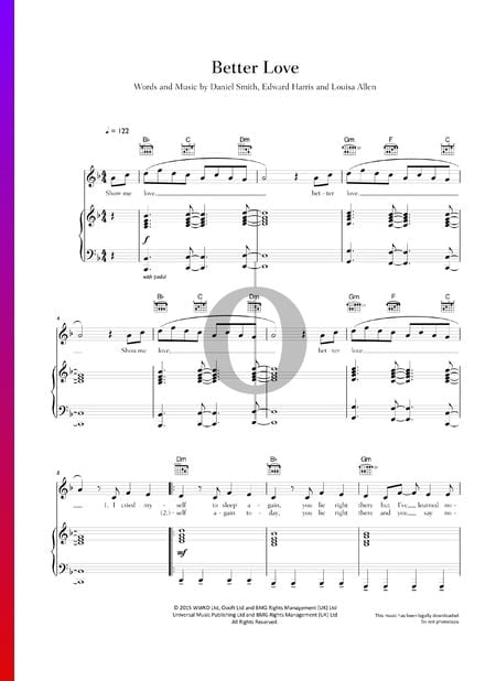 Better Love Musik-Noten