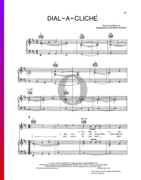 Dial-A-Cliché Musik-Noten