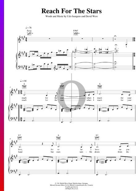 Reach For The Stars Musik-Noten
