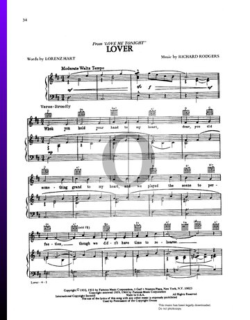Lover Musik-Noten