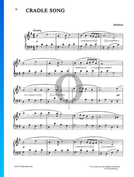 Lullaby, D 498 - Op. 98 No. 2 Sheet Music