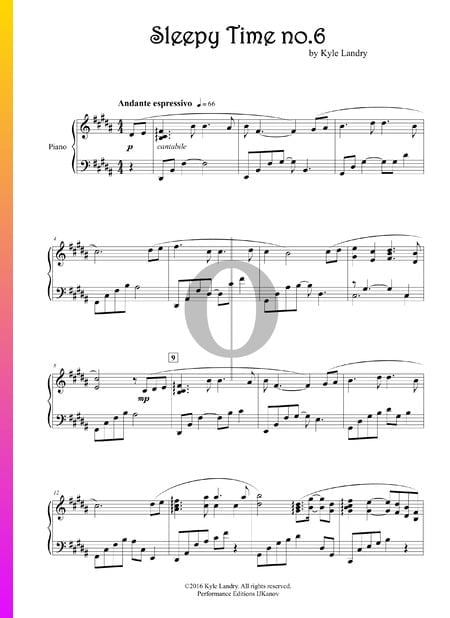 Sleepy Time no. 6 Sheet Music