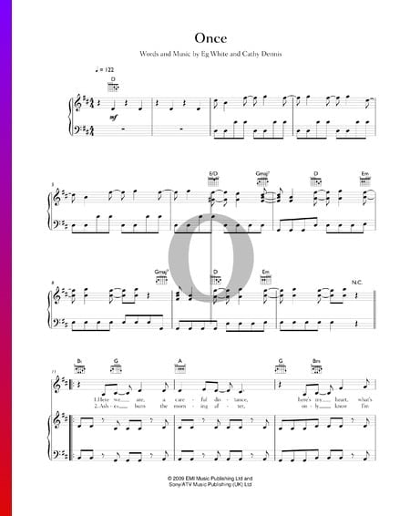 Once Musik-Noten